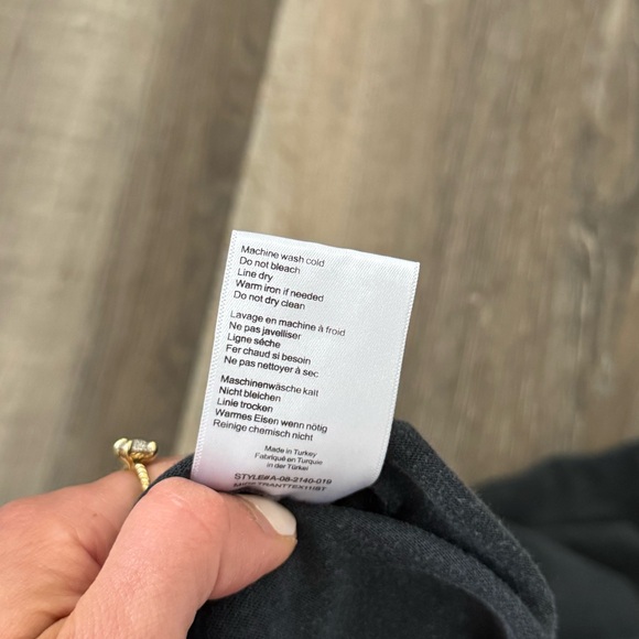 Anine Bing Charcoal Short Sleeve Tee- size medium from Nordstrom - Picture 5 of 5